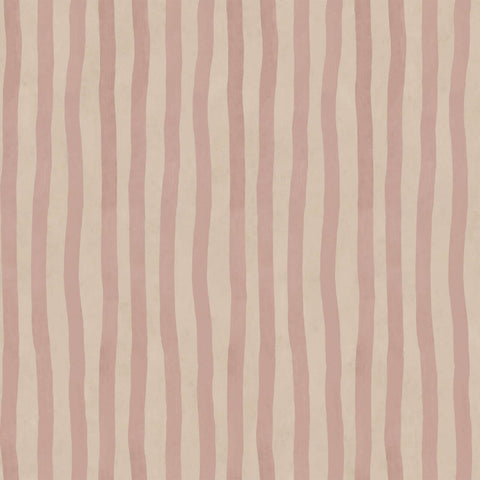 ARTIST'S STRIPE Wallpaper - Sakura & Astrantia Sample