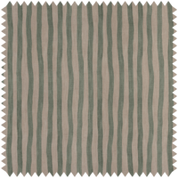 ARTIST'S STRIPE Cotton Linen - Sap & Alabaster Sample