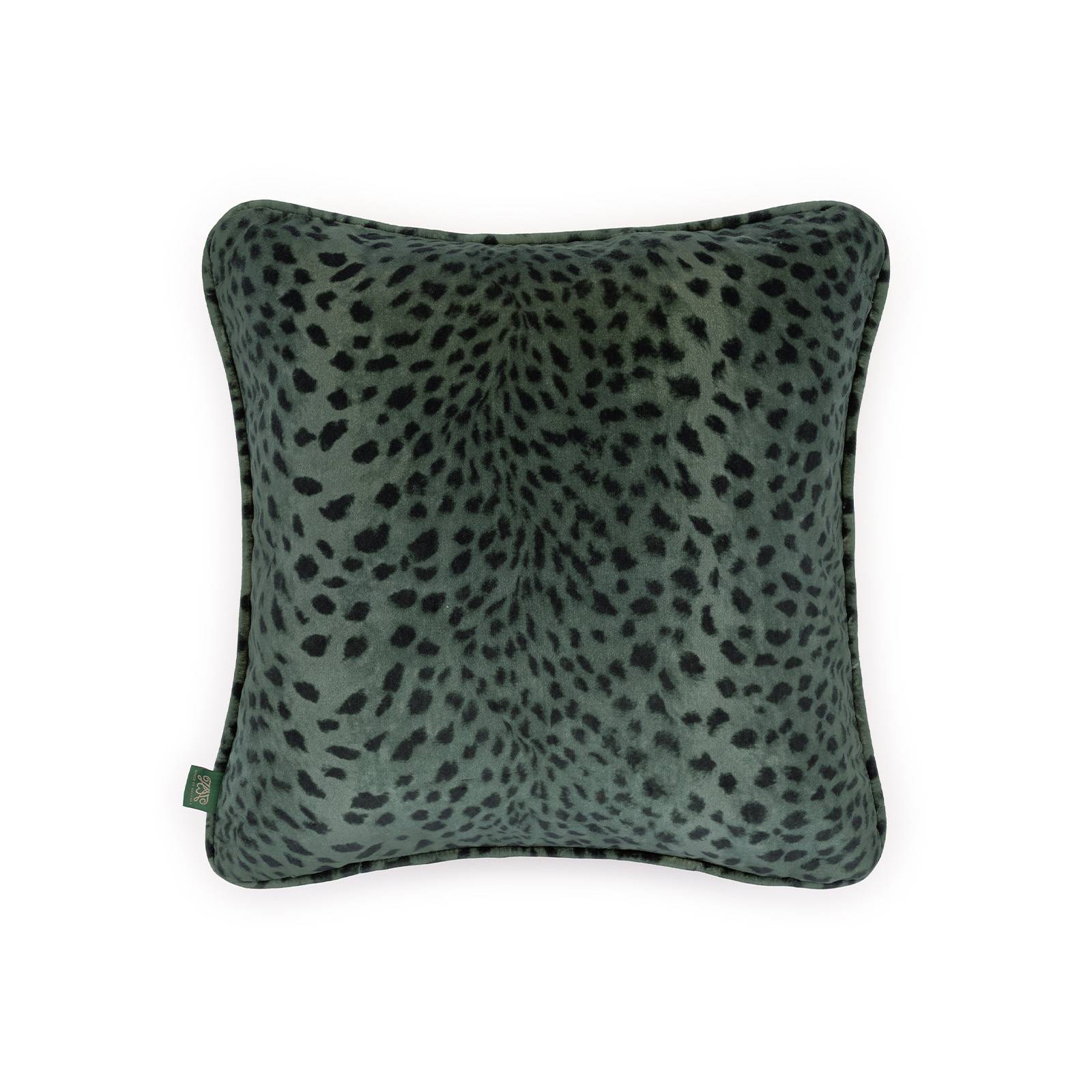 SAVANNA Velvet Medium Piped Cushion - Lobelia