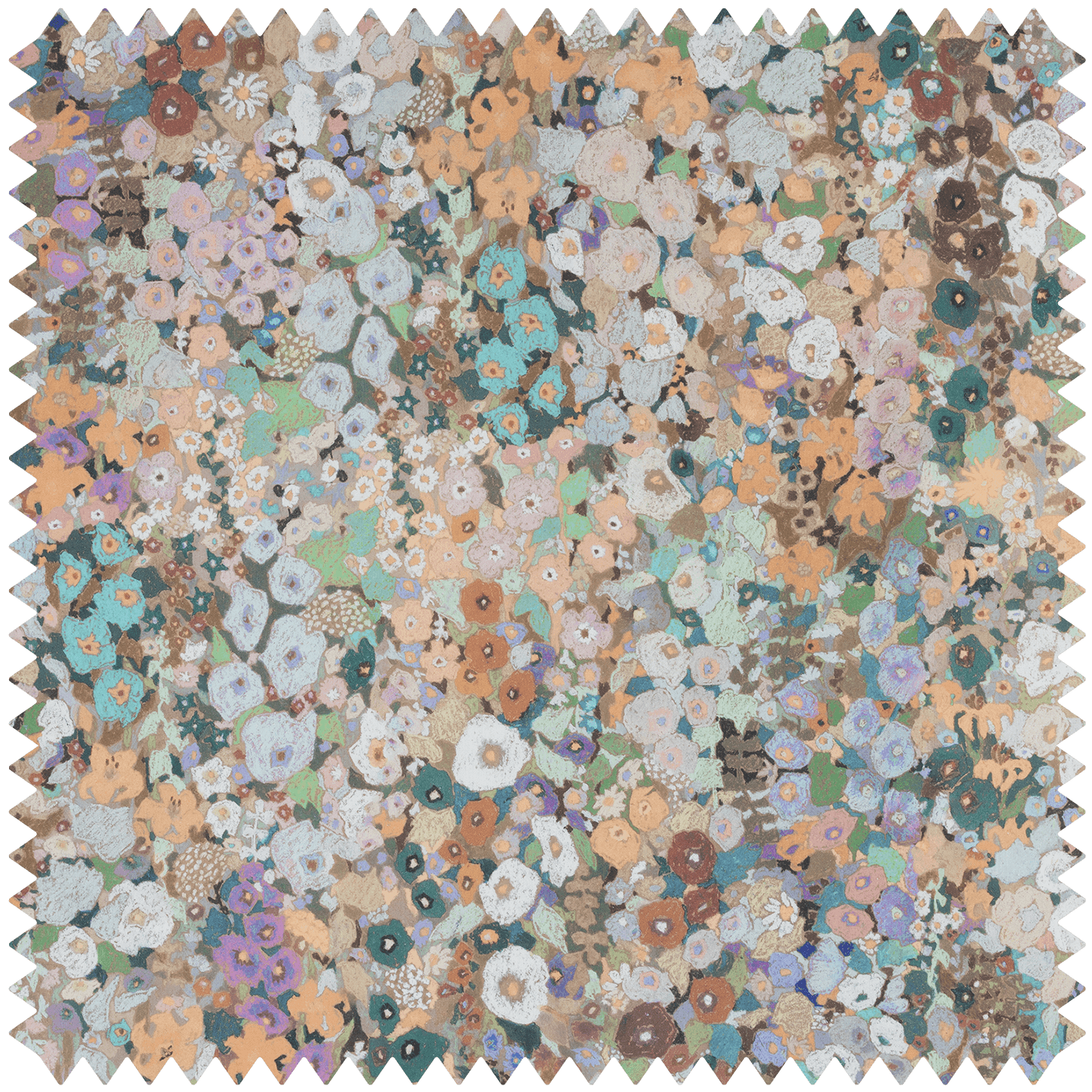 HOLLYHOCKS Cotton Linen - Prairie