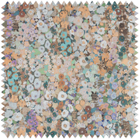 HOLLYHOCKS Cotton Linen - Prairie Sample