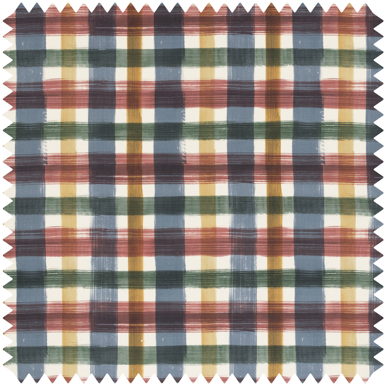 LONDON FIELDS CHECK Cotton Linen - Salvia Sample