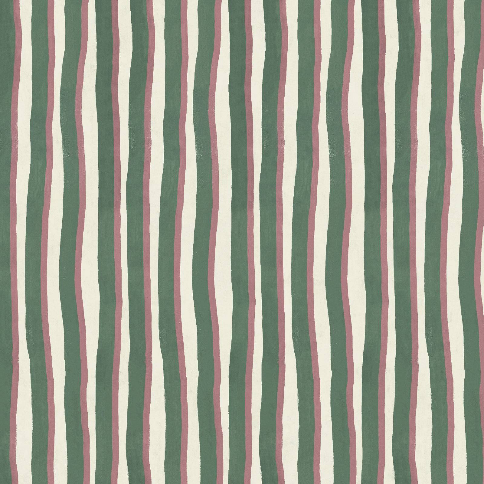 ARTIST'S SHADOW STRIPE Wallpaper - Hedera & Hosta Sample