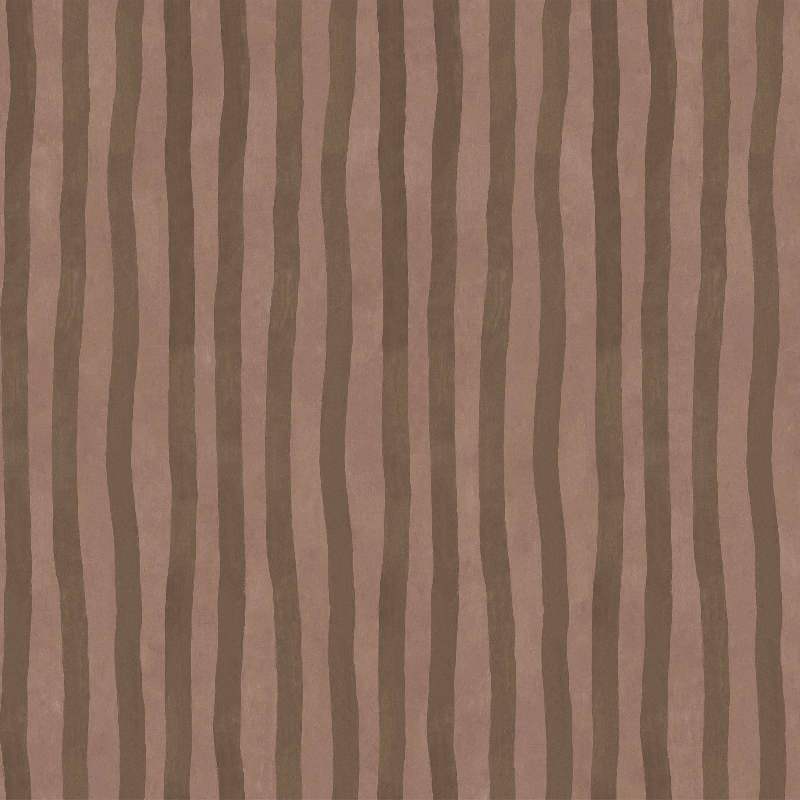 ARTIST'S STRIPE Wallpaper  - Cosmos & Bark Sample