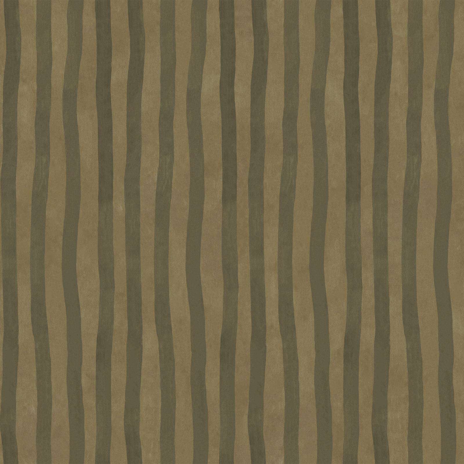 ARTIST'S STRIPE Wallpaper - Moss & Carex Sample
