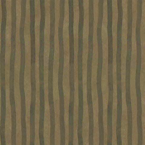 ARTIST'S STRIPE Wallpaper - Moss & Carex Sample