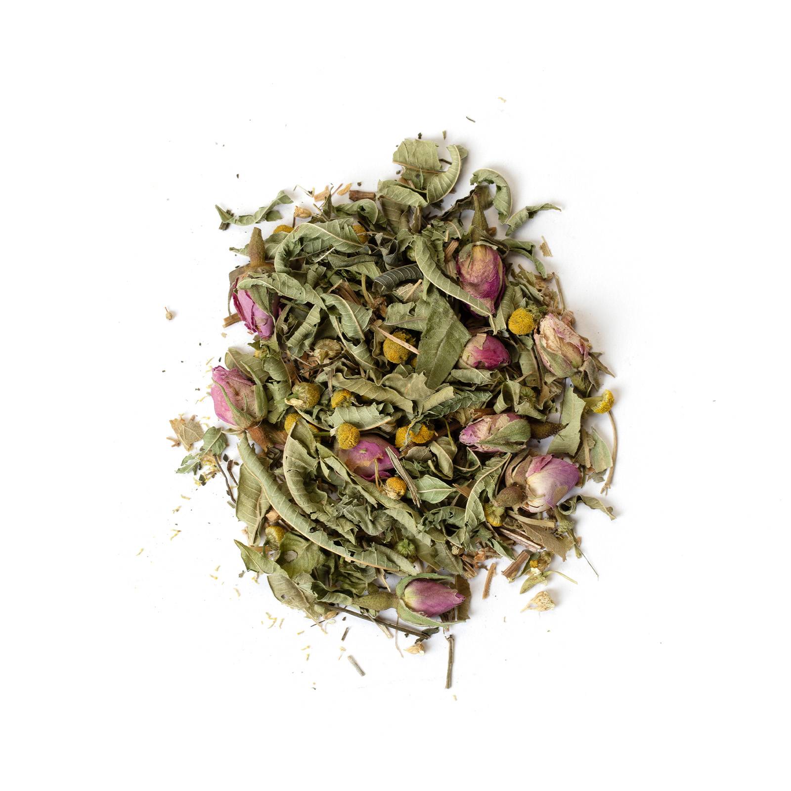 a pile of dried leaves and flowers