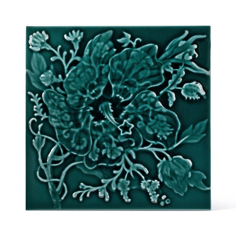 ARTEMIS HIBISCUS Relief Sample Tile - Euphorbia