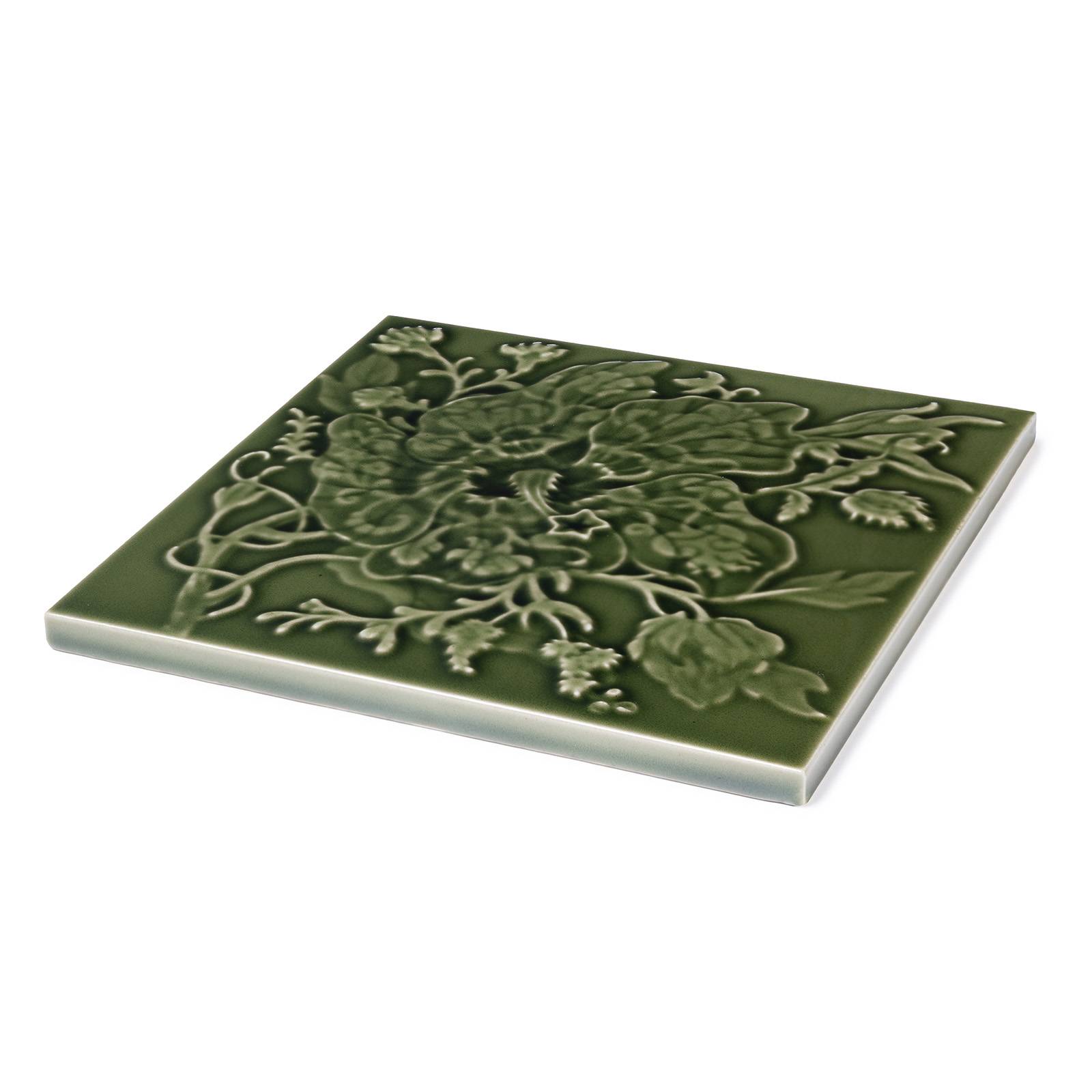 ARTEMIS HIBISCUS Relief Tile - Laurustine