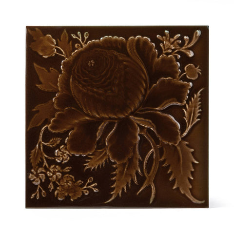 ARTEMIS ROSE Relief Sample Tile - Cocoa