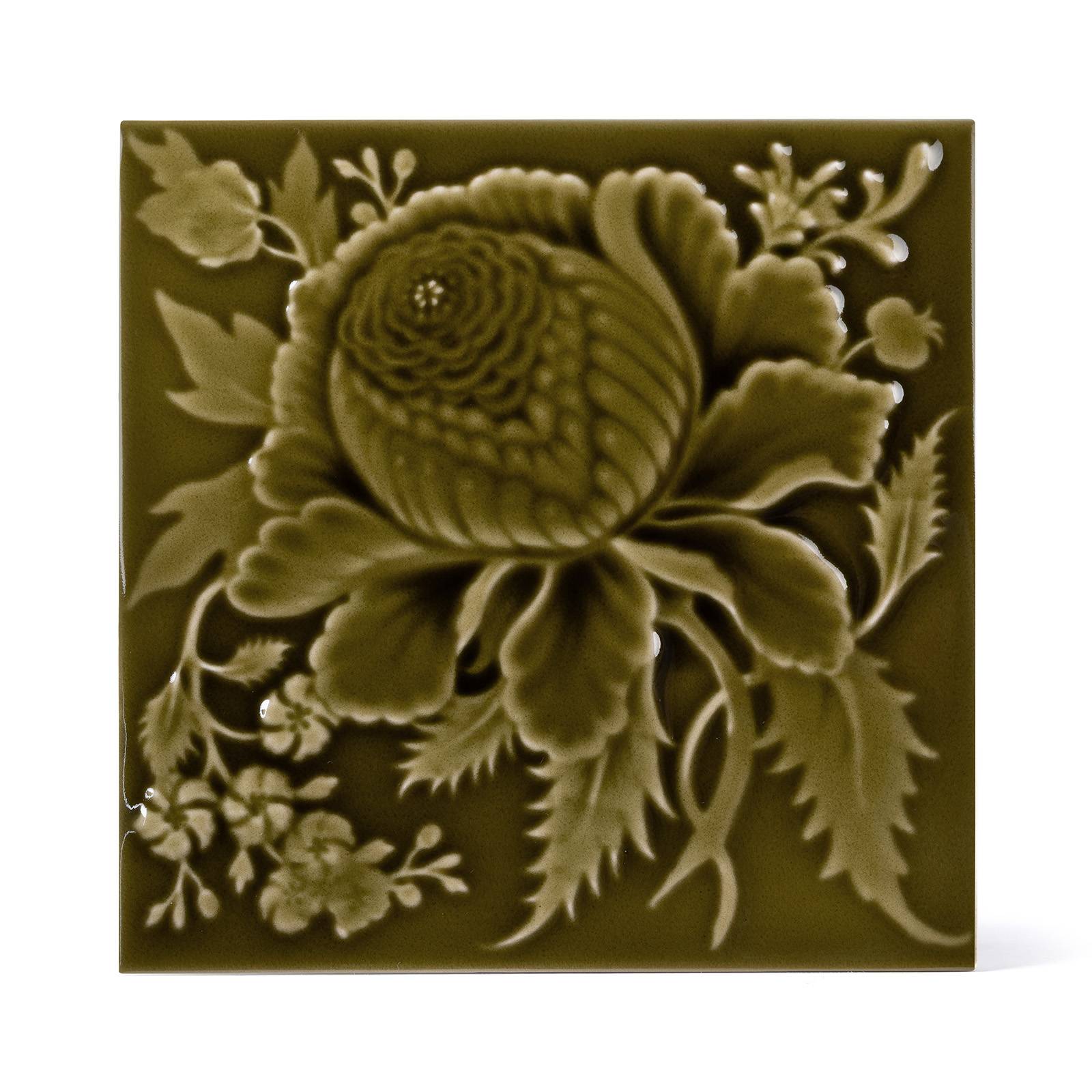 ARTEMIS ROSE Relief Sample Tile - Moss