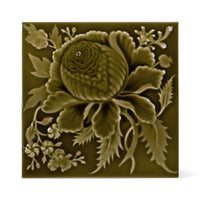 ARTEMIS ROSE Relief Sample Tile - Moss