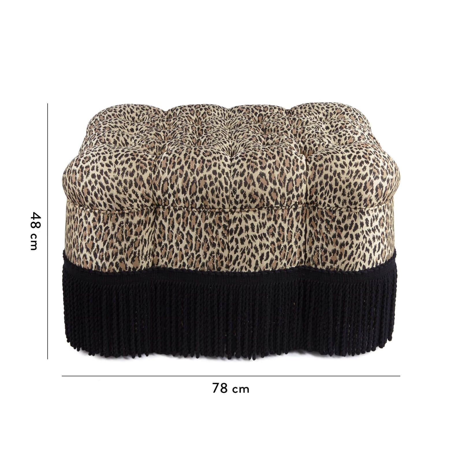 WILD CARD Kenton Small Ottoman - Butterscotch