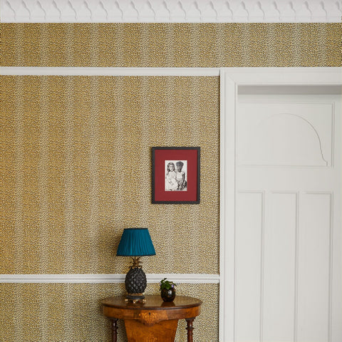 WILD CARD Traditional Wallpaper - Butterscotch secondary image