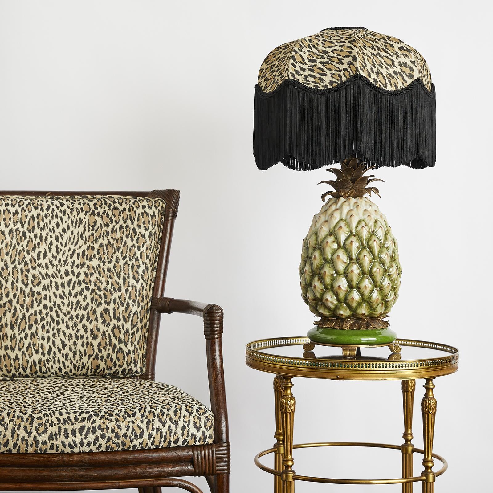 WILD CARD Jacquard Tilia Lampshade Butterscotch House of Hackney