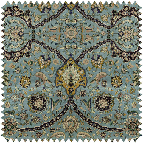 ZANJAN Velvet Fabric - Sapphire Sample